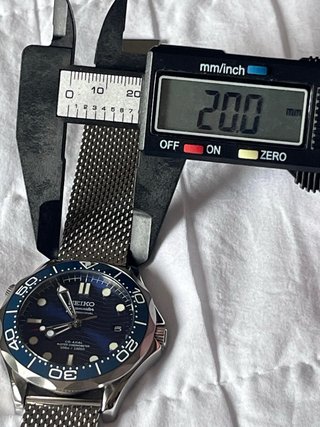 Seiko Mod Omega Seamaster Esfera Azul