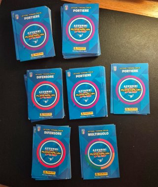 Lotto completo 108 Carte Azzurri 2024 Adrenalyn XL