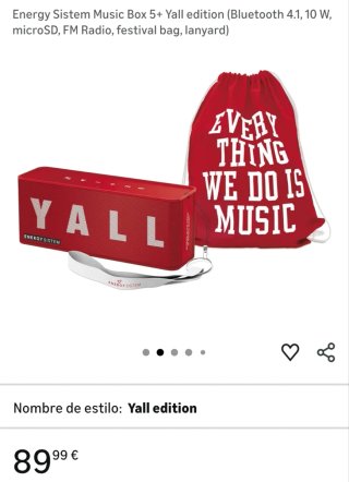 Energy Sistem Music Box 5+ Yall