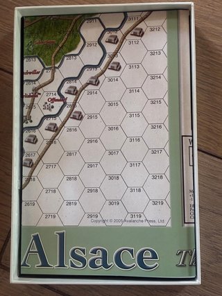 Alsace 1945 Wargame Avalanche Press WWII Completo
