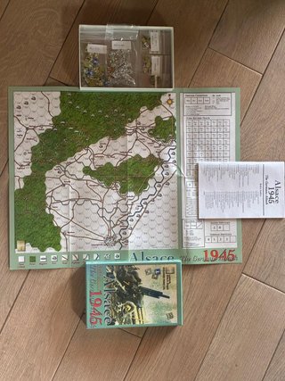 Alsace 1945 Wargame Avalanche Press WWII Completo