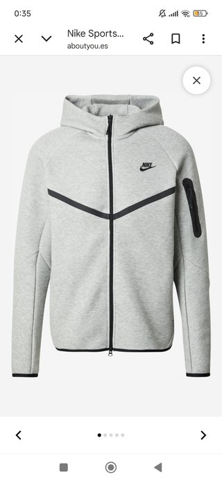 Sudadera Nike Tech Gris Poco Usada