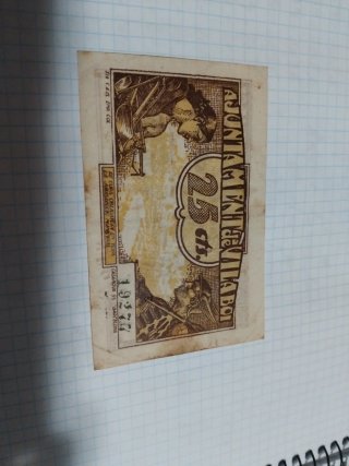 25 Cèntims Ajuntament de Vilaboi 1937