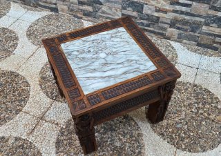 Mesa Auxiliar Castellana Madera y Mármol