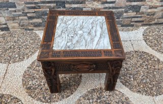 Mesa Auxiliar Castellana Madera y Mármol