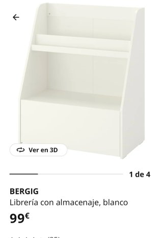 Librería Bergig Ikea Blanca