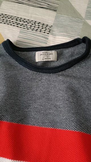 Jersey Jack & Jones rayas azul y rojo