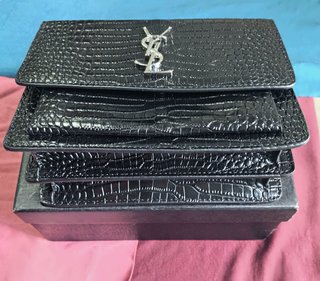 Bolso YSL Sunset Cocodrilo Negro
