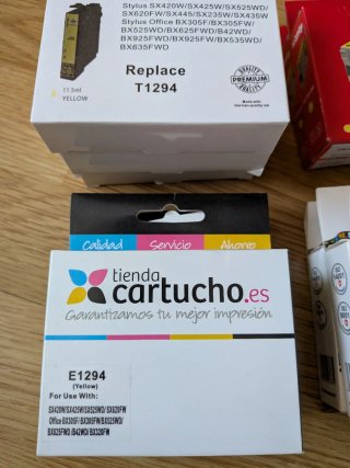 Lote 63 Cartuchos Tinta Compatibles Epson T1291-94