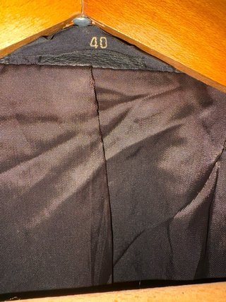 Giacca doppio petto in vera pelle leggera vintage