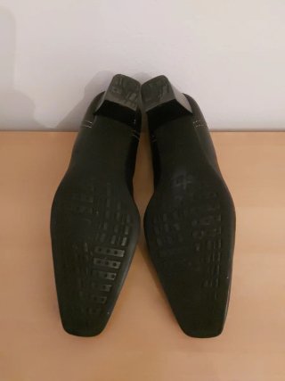 Zapatos Pitillos Piel Negros Talla 39