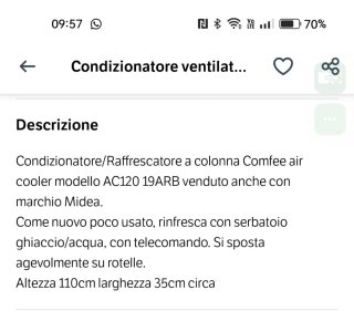 Raffrescatore Colonna Comfee Bianco