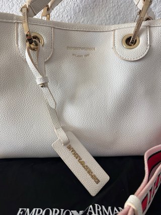Borsa Emporio Armani Bianco e Rosa