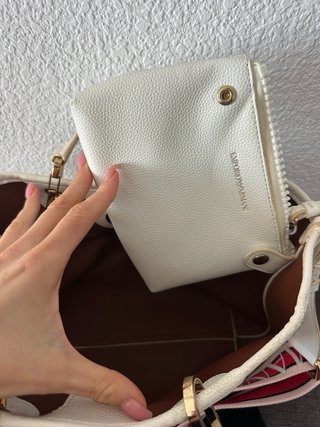 Borsa Emporio Armani Bianco e Rosa