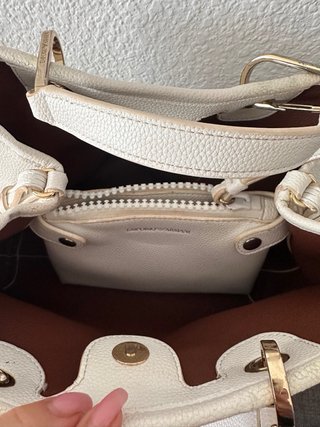Borsa Emporio Armani Bianco e Rosa