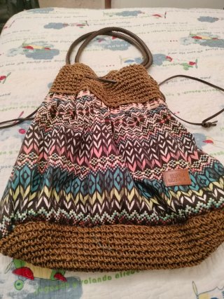 Bolso Luna Llena Multicolor y Marrón