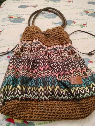 Bolso Luna Llena Multicolor y Marrón