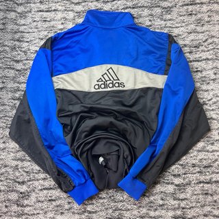Chaqueta Adidas Vintage Azul y Negra Talla M