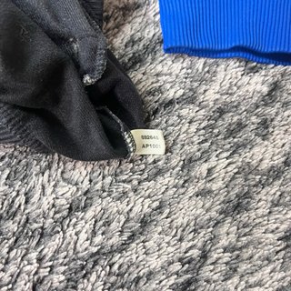 Chaqueta Adidas Vintage Azul y Negra Talla M