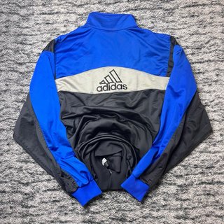 Chaqueta Adidas Vintage Azul y Negra Talla M