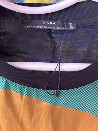 Blusa Zara Multicolor Talla M