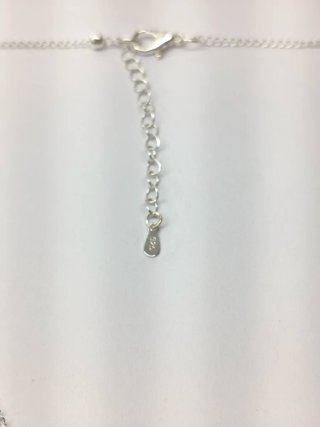 Collar plata bolitas y crucifijo