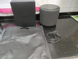 Conjunto 2 Amazon Echo Studio Negro +subwoofer