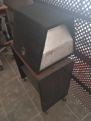 Subwoofer JBL 1000W Negro y Plateado