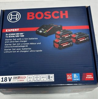 3 Exba 18v 8a Baterías Bosch y Cargador Exal 160