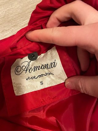 Abrigo acolchado rojo mujer
