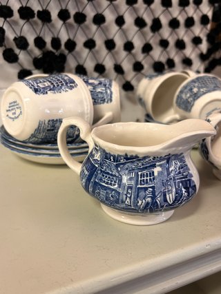 Set da caffè in ceramica inglese Royal Tudor Ware