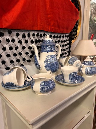 Set da caffè in ceramica inglese Royal Tudor Ware