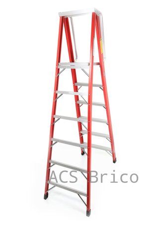 Escalera Fibra Tijera 2x6 - 1,71 Metros - 10402 - Mader