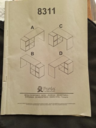 Escritorio esquinero blanco