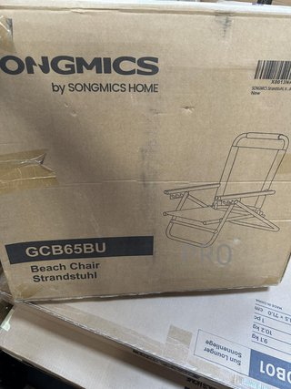 Sedia da spiaggia portatile SONGMICS con schienale