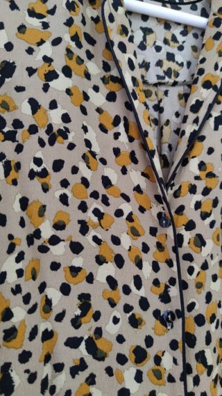 Camisa Zara Estampado Animal Talla M