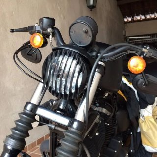 Rejilla Faro Harley Davidson Negra