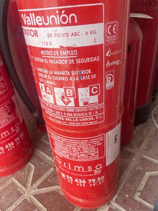 3 Extintores de polvo ABC Valleunión