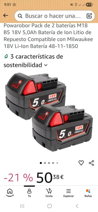 Llave de Impacto Milwaukee M18 FUEL 3/4"