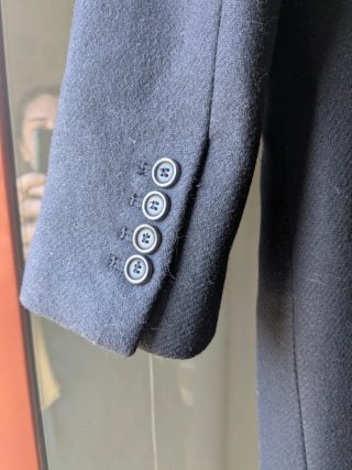 Abrigo Zara Mujer Negro Talla M