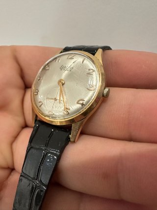 Reloj Exactus Vintage 15 Rubíes Oro Negro