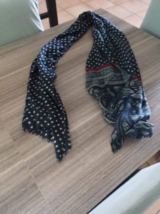 Pashmina uomo fantasia pois e paisley