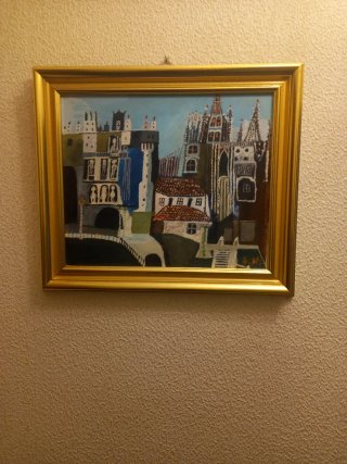 Cuadro decorativo paisaje urbano