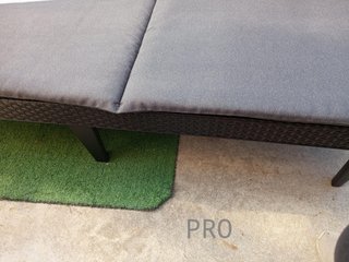 Keter Jaipur-Lettino da Giardino Pieghevole, Grigio