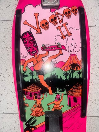 Skate Variflex Rosa con Diseño Tiki