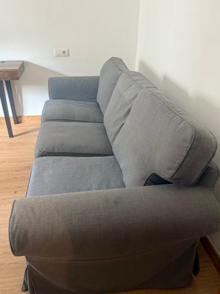 Sofá 3 plazas gris tela VENTA URGE