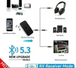 Transmisor Receptor Audio Bluetooth 5.3 - 600mAh
