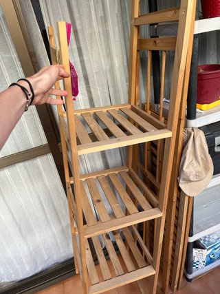 Perchero Estantería Madera