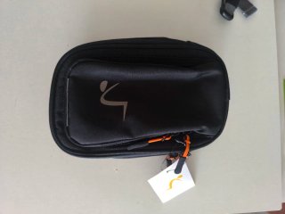 Bolsa de pierna para moto negra