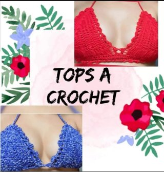 Top Crochet Blanco Hecho a Mano